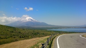 山中湖畔へツーリング